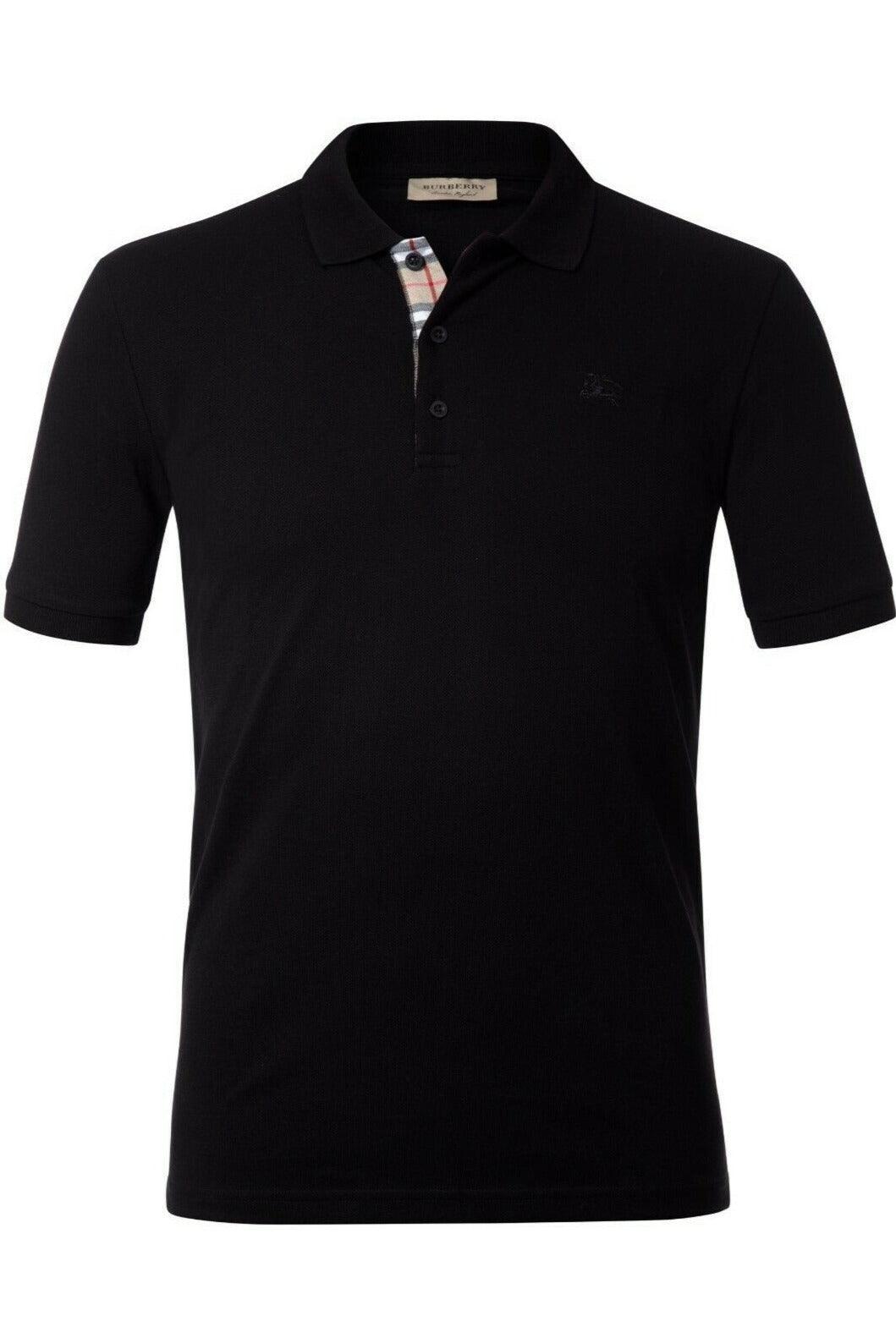 Black burberry shirt mens on sale