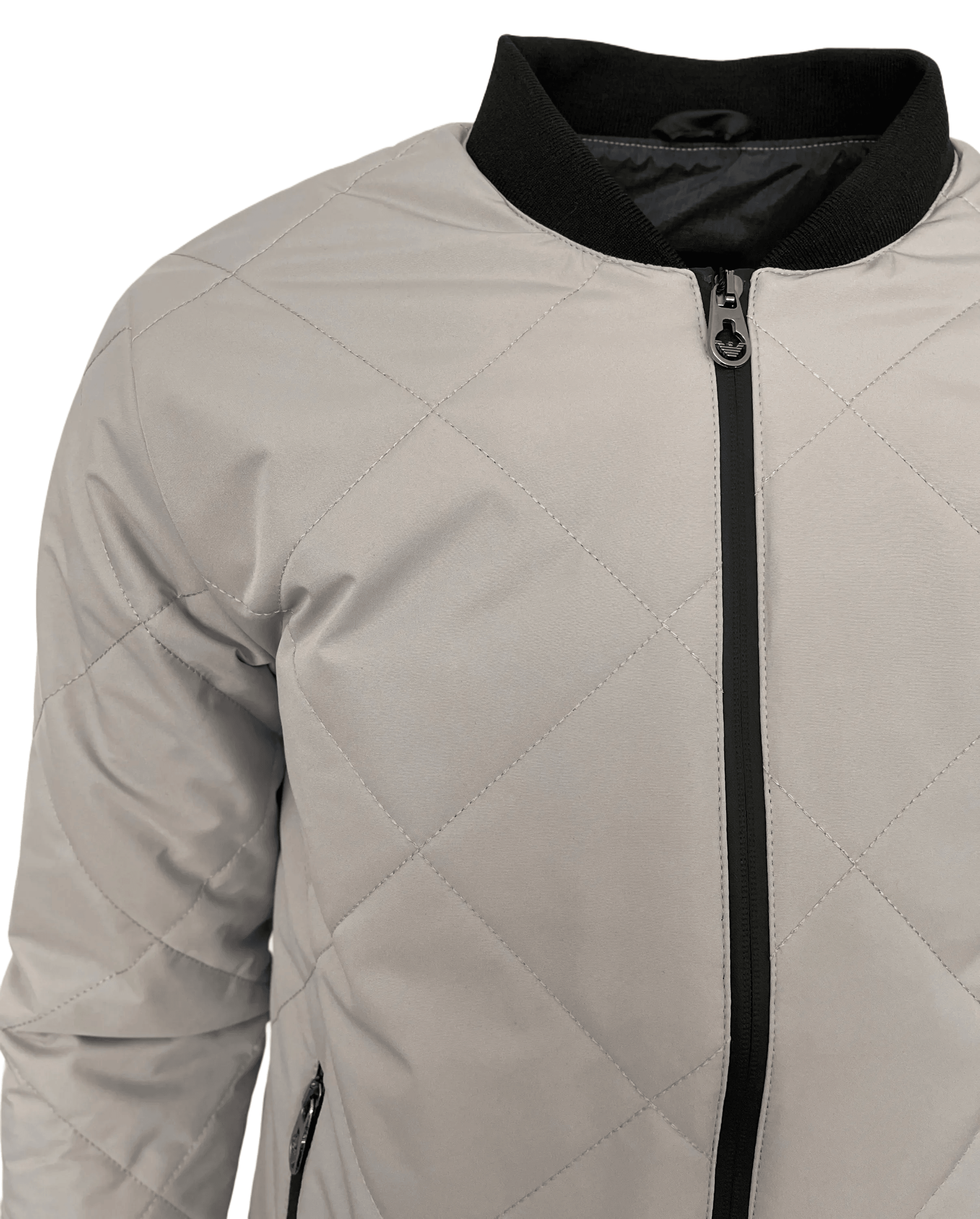 Emporio Armani Ea7 Grey Bomber Jacket - Giltenergy