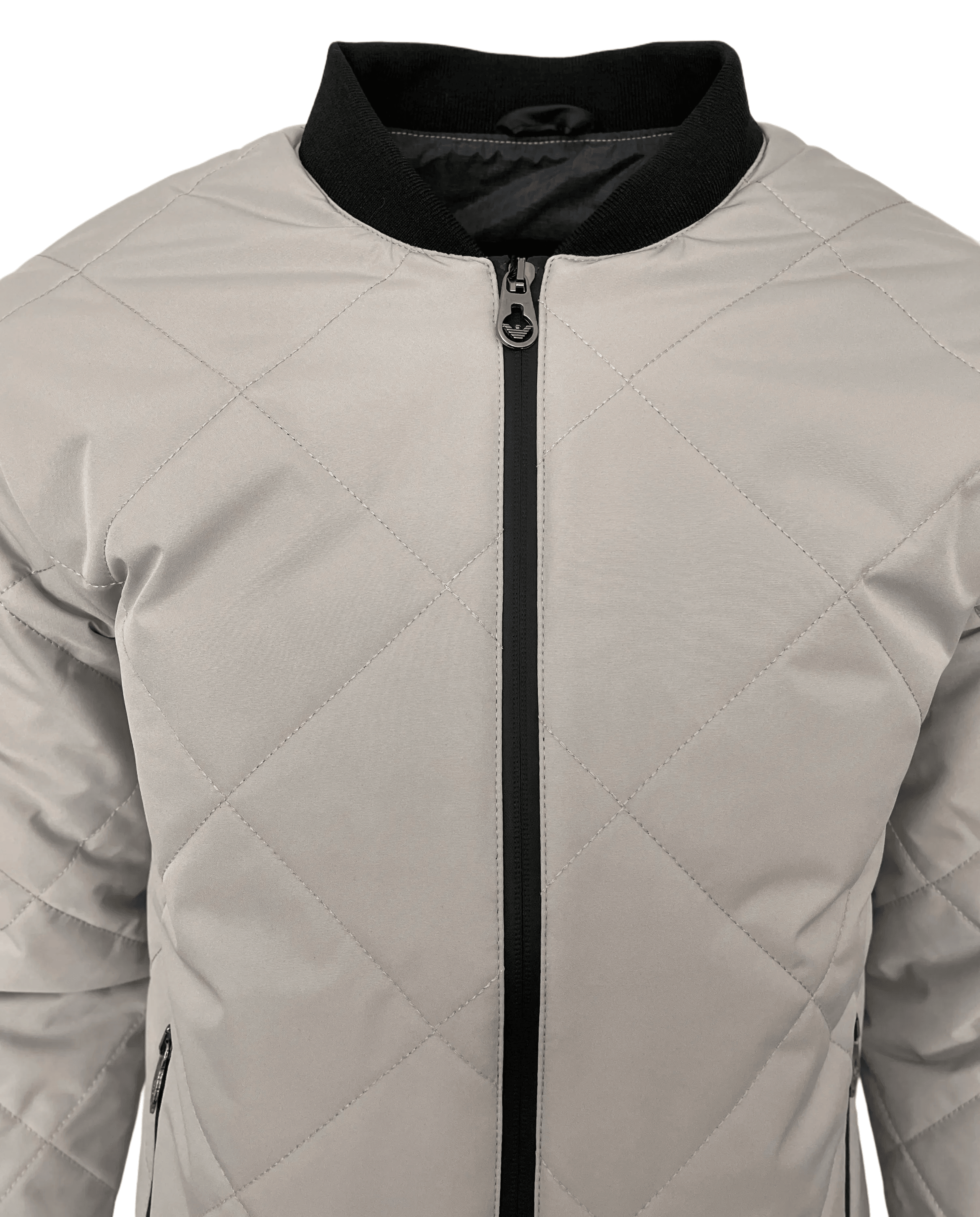 Emporio Armani Ea7 Grey Bomber Jacket - Giltenergy