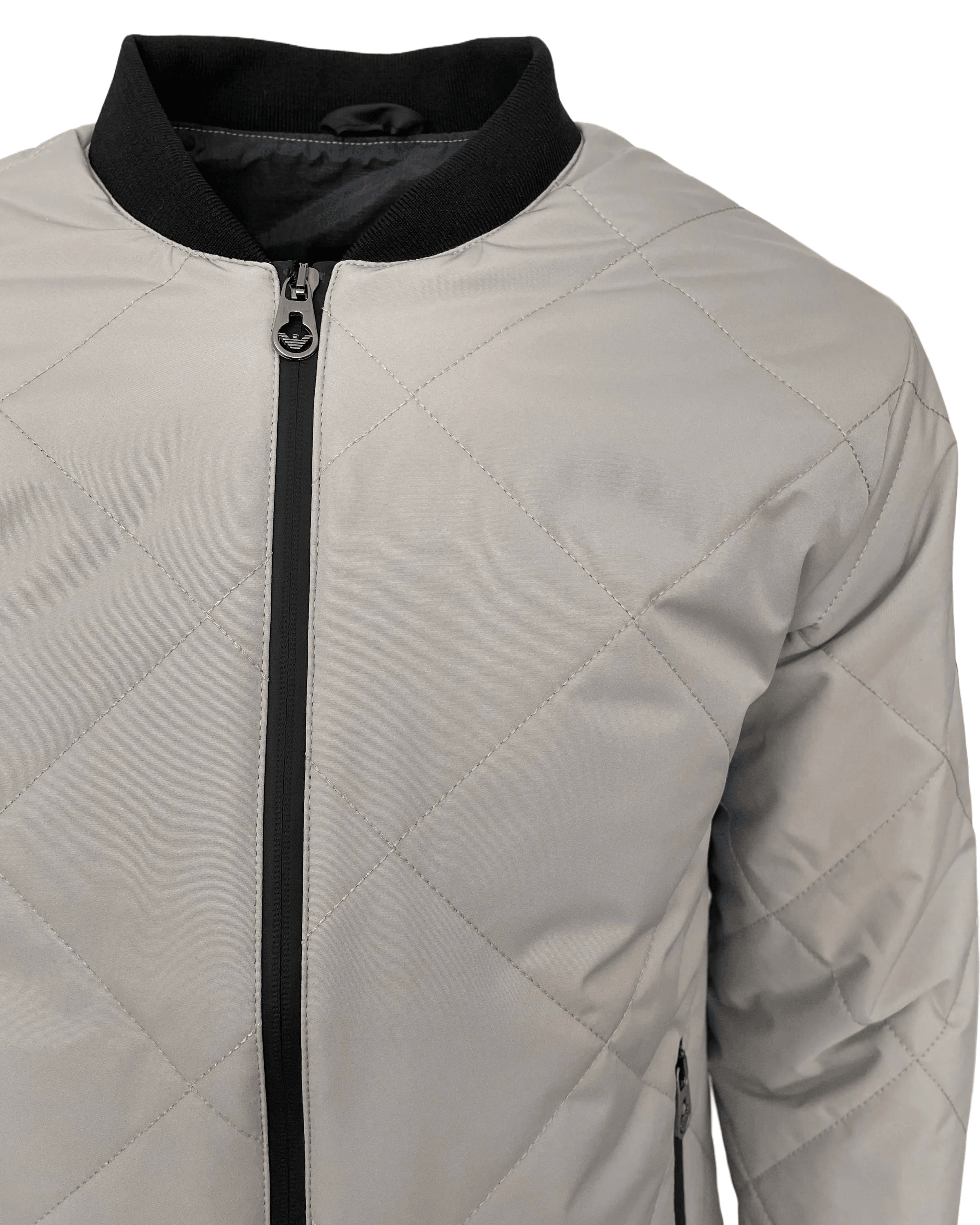 Emporio Armani Ea7 Grey Bomber Jacket - Giltenergy