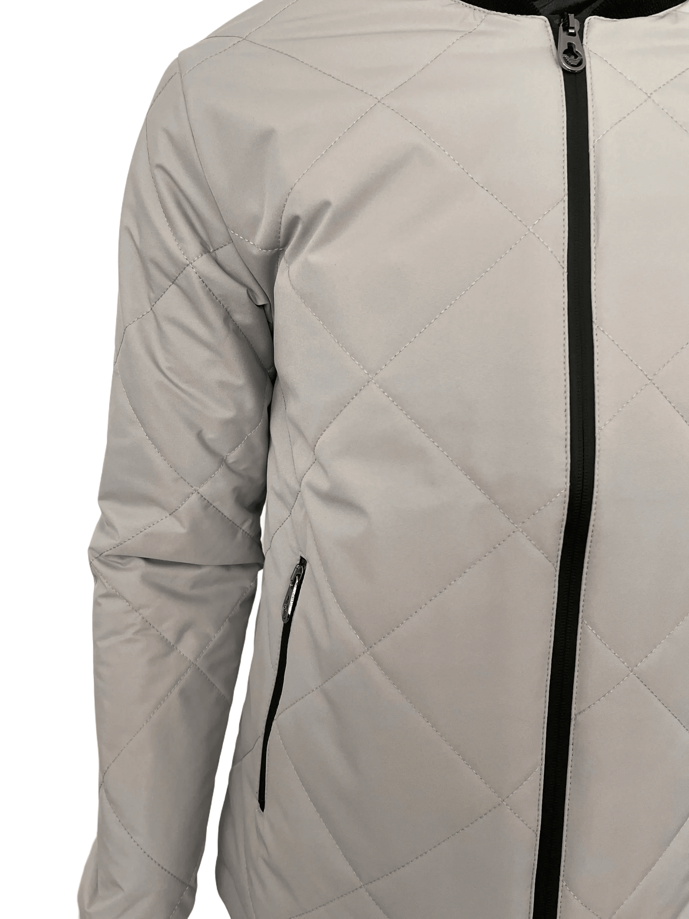 Emporio Armani Ea7 Grey Bomber Jacket - Giltenergy