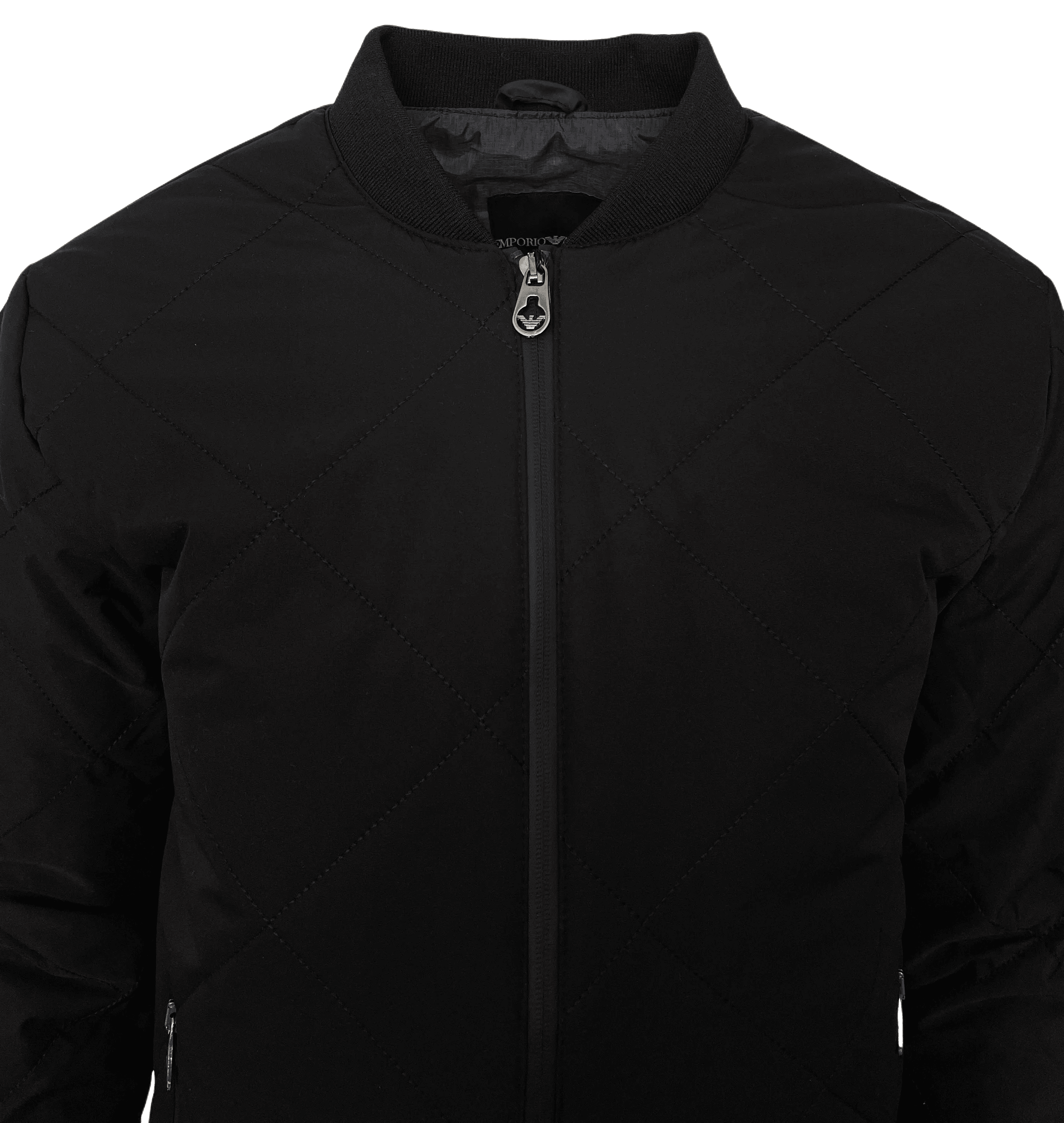 Emporio Armani Ea7 Black Bomber Jacket - Giltenergy