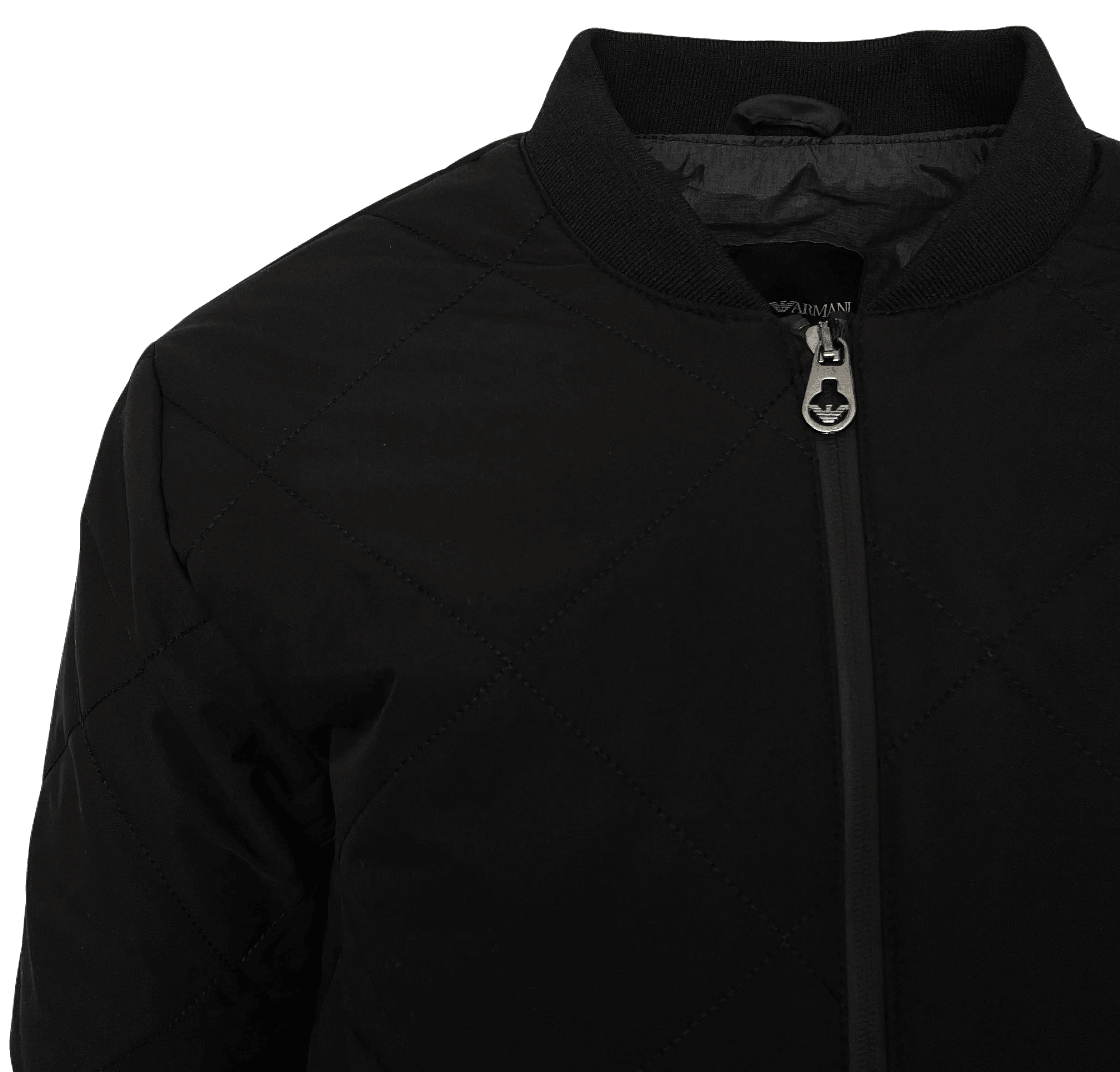 Emporio Armani Ea7 Black Bomber Jacket - Giltenergy