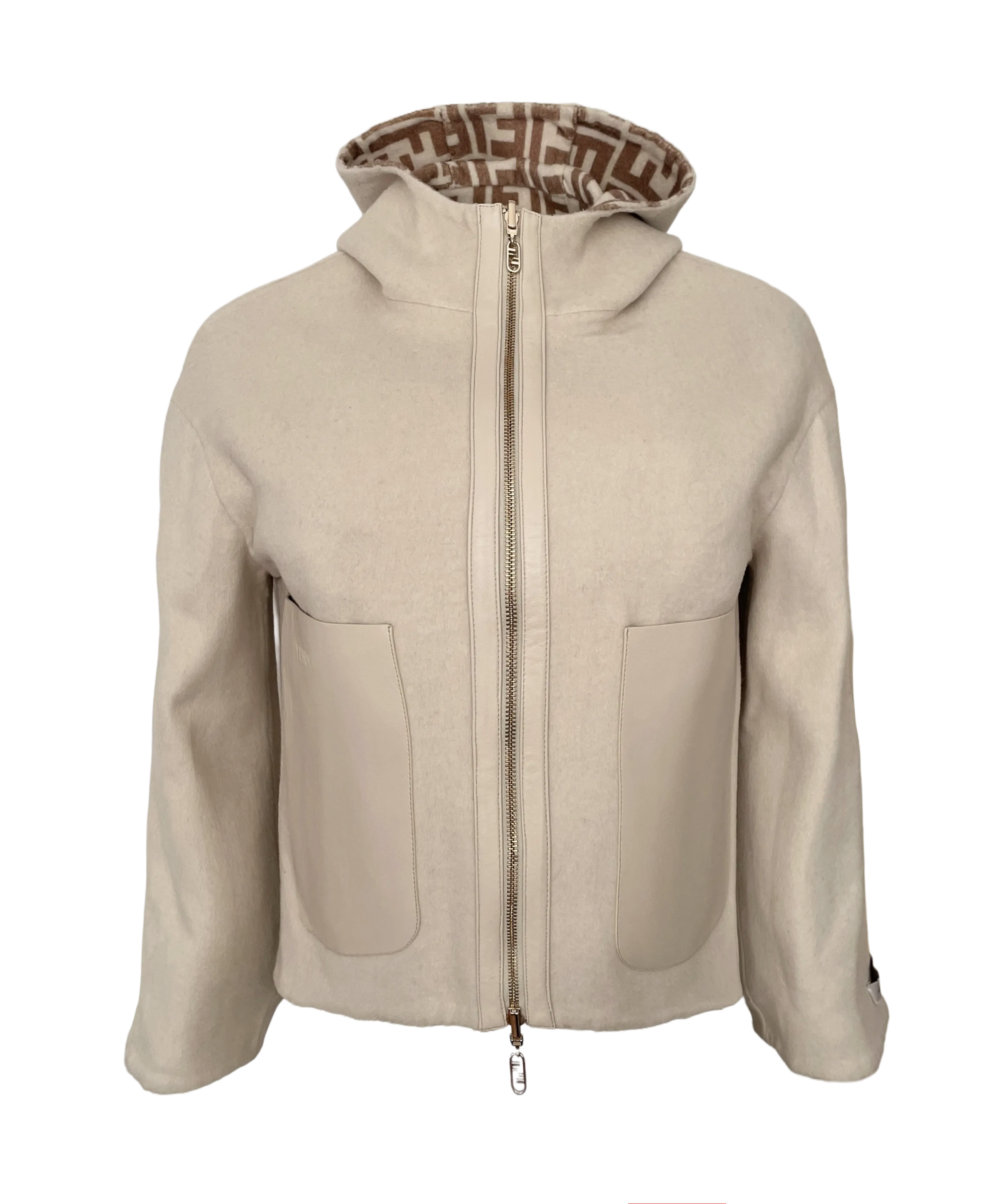 Fendi Women Double Sided Fleece Wool Jacket