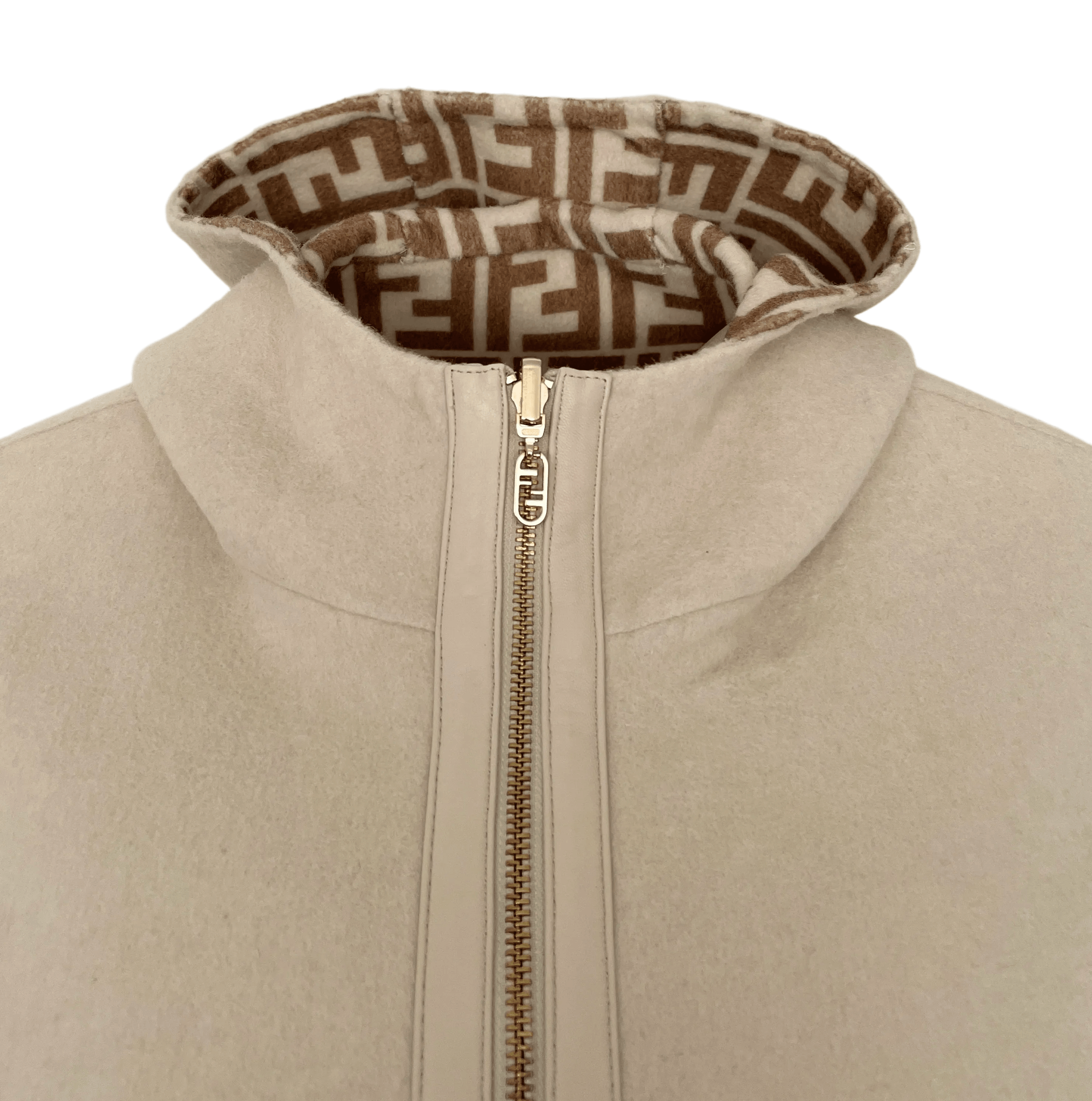 Fendi Double Sided Fleece Wool Jacket