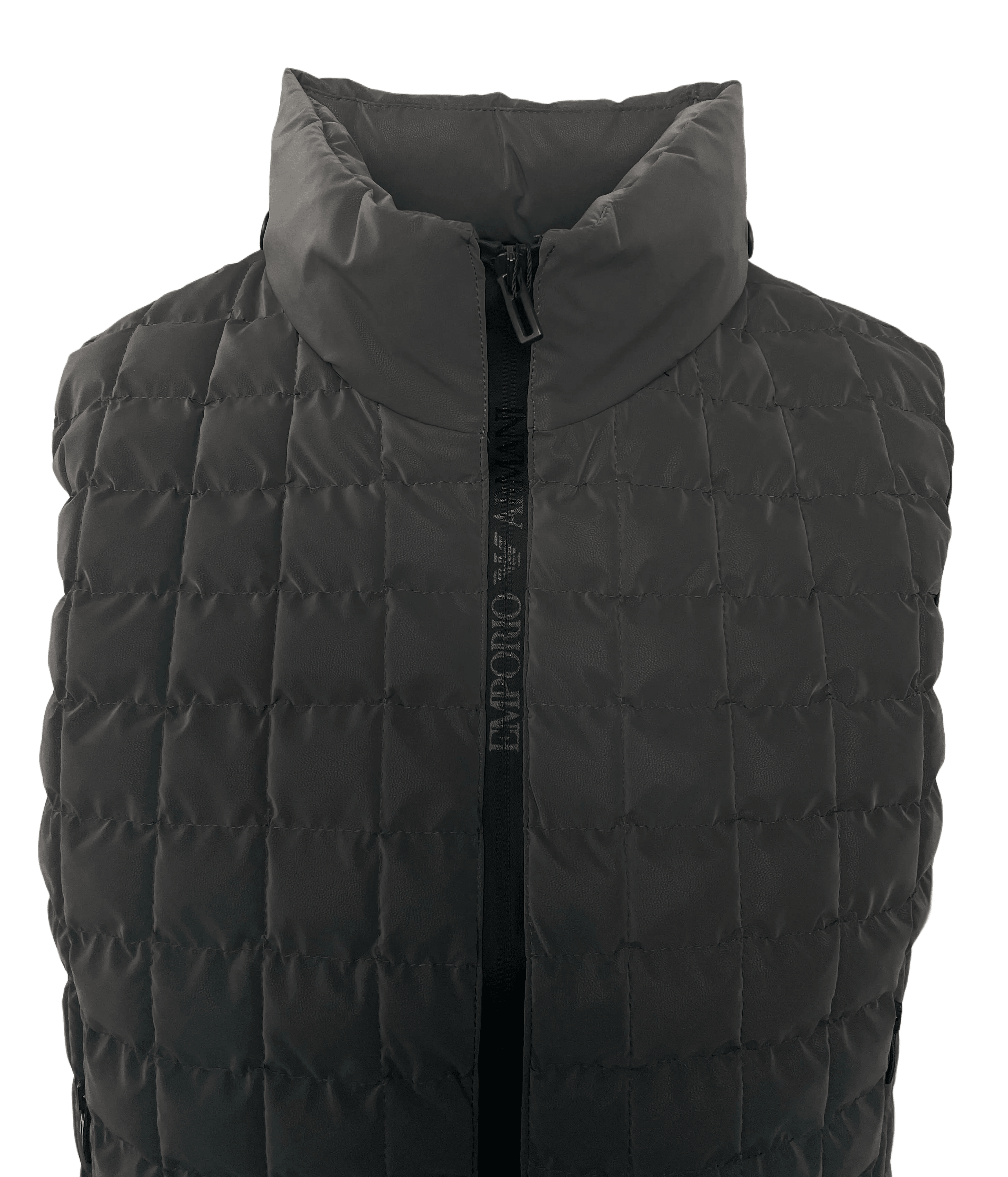 Emporio Armani Men's Body Warmer Vest In Grey Slim Fit Size